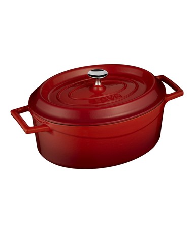 COCOTTE OVALE DIAM 21X25CM H11CM 3.19L FONTE EMAILLE