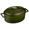 COCOTTE OVALE DIAM 21X25CM H11CM 3.19L FONTE EMAILLE