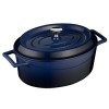 COCOTTE OVALE DIAM 21X25CM H11CM 3.19L FONTE EMAILLE