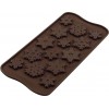 Plaque chocolats flocons de niege